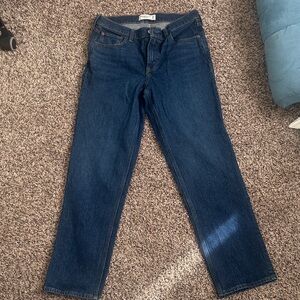 Abercrombie & Fitch 90s Straight Mid Rose jeans
